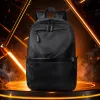 Black, wear-resistant nylon, lightweight and multi-functional backpack for commuting to school Specification image
